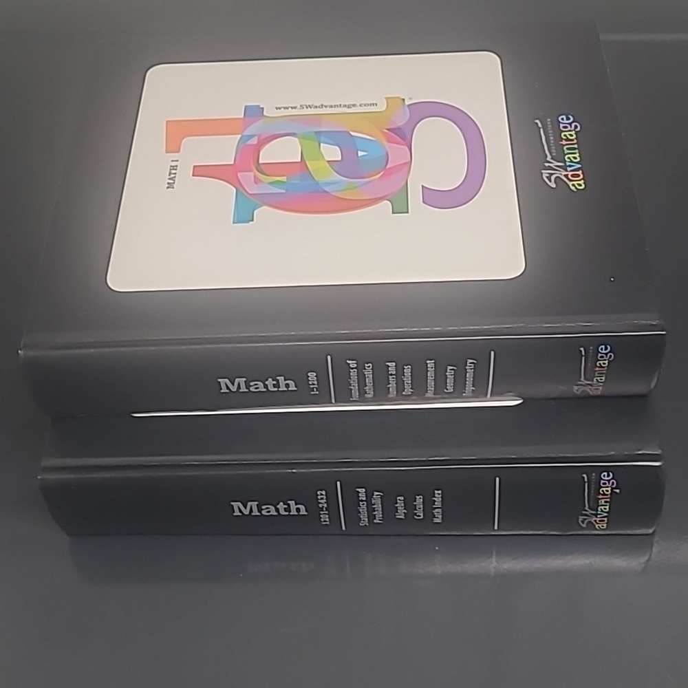 SW‎ Southwestern Advantage Math 1 & 2 Books I and II